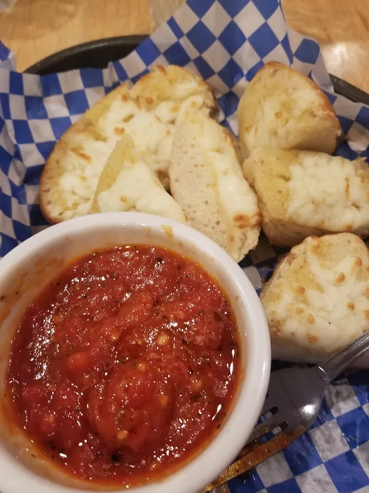 Cheese Bread with Marinara Sauce